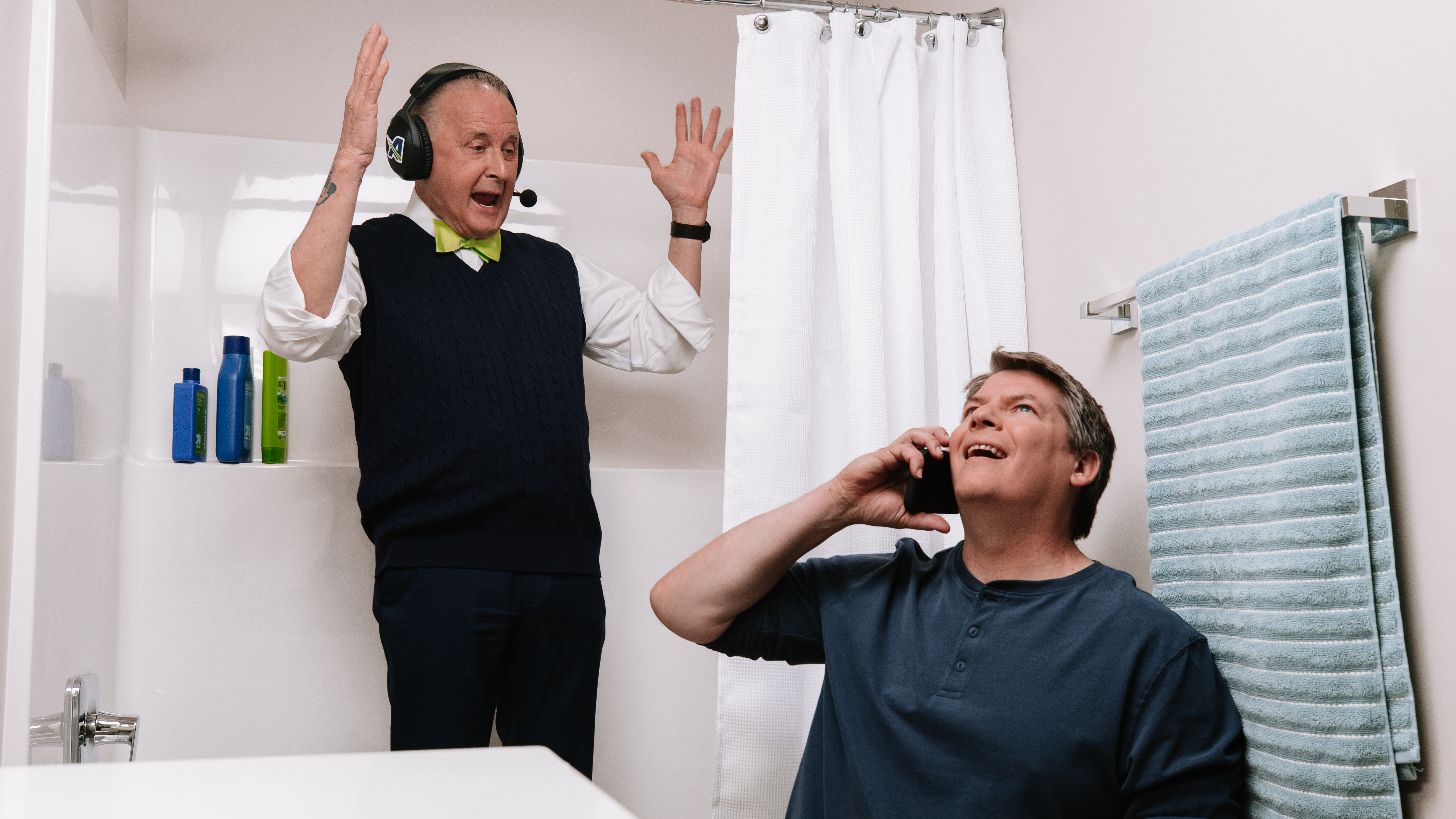 image of kent pavelka and man on the phone
